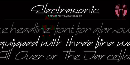 Electrasonic Font Poster 1