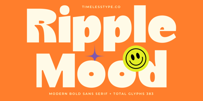 Ripple Mood Font Poster 1