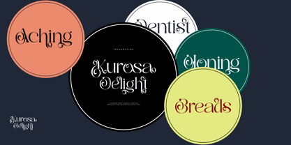 Kurosa Delight Font Poster 4