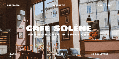 Cafe Del Mont Font Poster 7