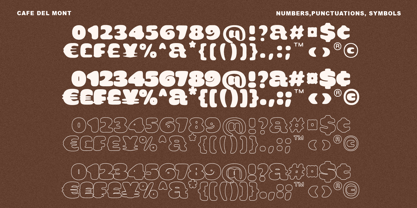 Cafe Del Mont Font Poster 9