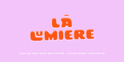 Cafe Del Mont Font Poster 5