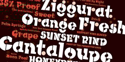 Cantaloupe Font Poster 3