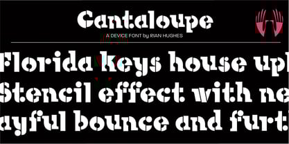 Cantaloupe Font Poster 1