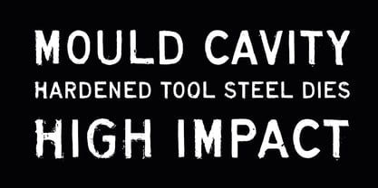 Diecast Font Poster 4