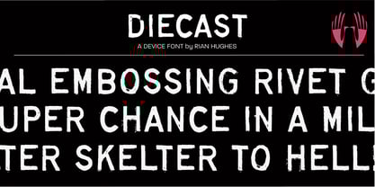 Diecast Font Poster 1