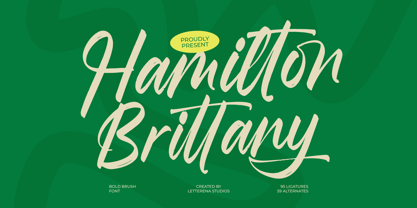 Hamilton Brittany Font Poster 1