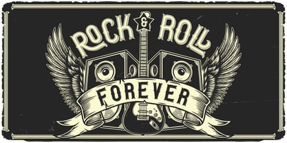 Rock Cafe Font Poster 4