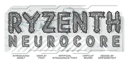 Dezilt Font Poster 2