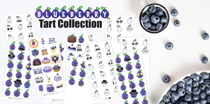 Blueberry Tart Font Poster 1