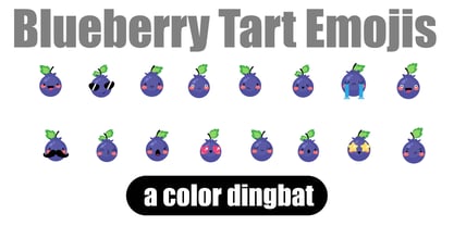 Blueberry Tart Font Poster 4