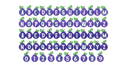 Blueberry Tart Font Poster 6