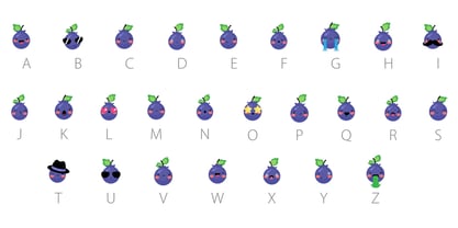 Blueberry Tart Font Poster 9