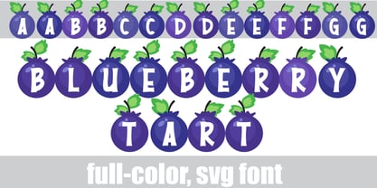 Blueberry Tart Font Poster 2