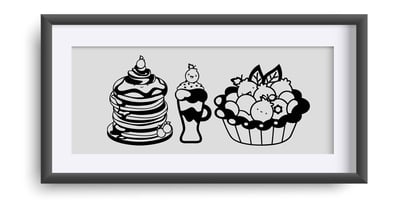 Blueberry Tart Font Poster 14