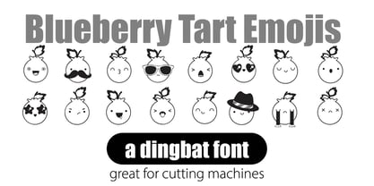 Blueberry Tart Font Poster 5
