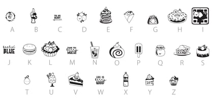 Blueberry Tart Font Poster 10