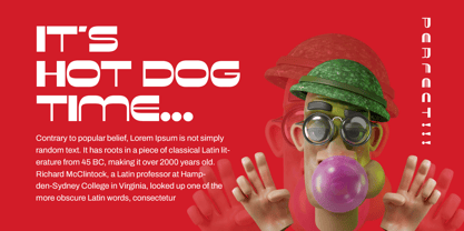 Bortex Display Font Poster 4