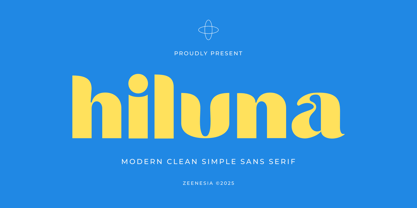 Hiluna Font Poster 1