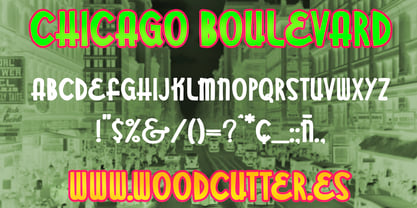 Chicago Boulevard Font Poster 6
