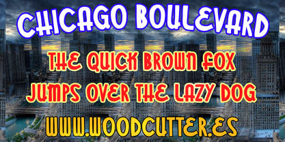 Chicago Boulevard Font Poster 2