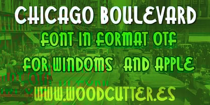 Chicago Boulevard Font Poster 3