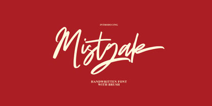 Mistgak Signature Font Poster 1