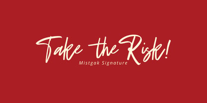 Mistgak Signature Font Poster 8