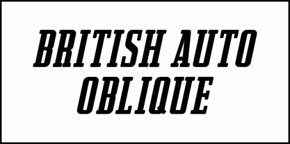 British Auto JNL Font Poster 4