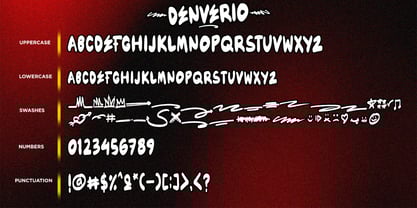 Denverio Font Poster 9