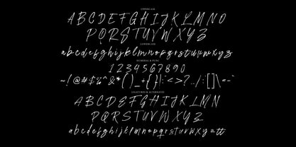 Saturate Brush Font Poster 9