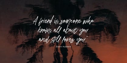 Saturate Brush Font Poster 5