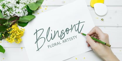 Saturate Brush Font Poster 2