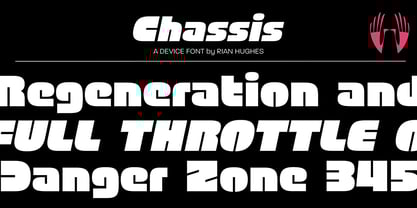 Chassis Font Poster 10