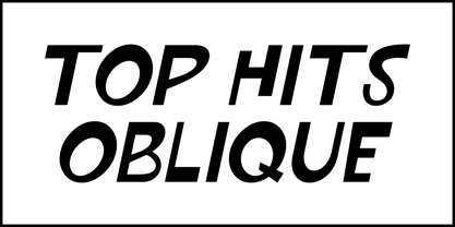 Top Hits JNL Font Poster 4
