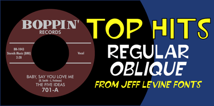 Top Hits JNL Font Poster 1