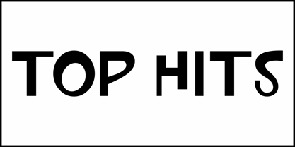 Top Hits JNL Font Poster 2
