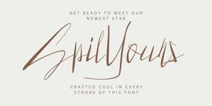 Spil Yours Font Poster 1