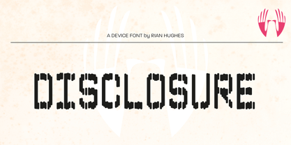 Disclosure Font Poster 3