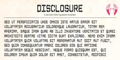 Disclosure Font Poster 9