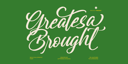 Greatesa Brought Font Poster 1