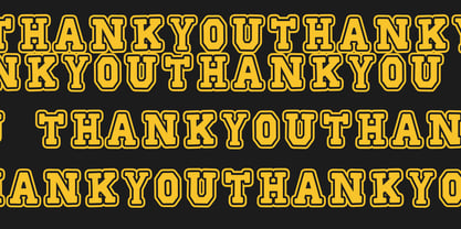 Echoline Varsity Font Poster 10