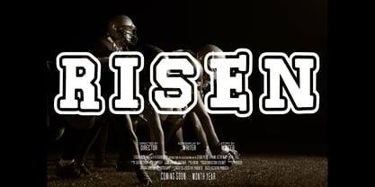 Echoline Varsity Font Poster 7