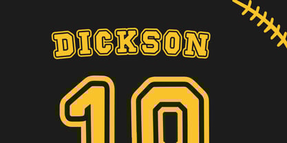 Echoline Varsity Font Poster 2