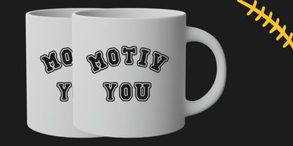 Echoline Varsity Font Poster 4