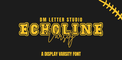 Echoline Varsity Font Poster 1