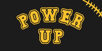 Echoline Varsity Font Poster 8