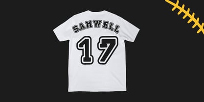 Echoline Varsity Font Poster 5