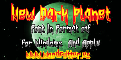 New Dark Planet Font Poster 3