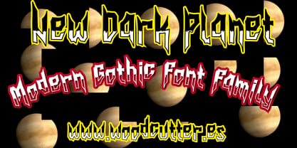 New Dark Planet Font Poster 1